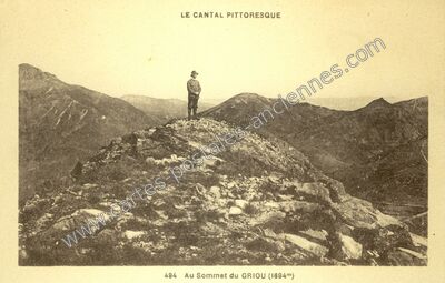 Carte postale ancienne Le Griou — Mandailles-Saint-Julien (Cantal)