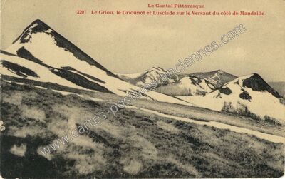 Carte postale ancienne Le Griou — Mandailles-Saint-Julien (Cantal)