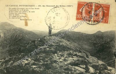 Carte postale ancienne Le Griou — Mandailles-Saint-Julien (Cantal)