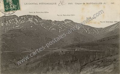 Carte postale ancienne Mandaille — Mandailles-Saint-Julien (Cantal)