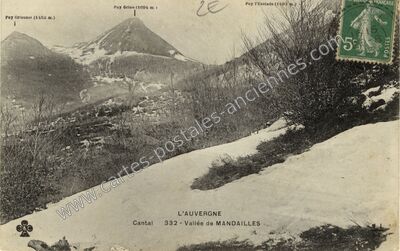 Carte postale ancienne Mandaille — Mandailles-Saint-Julien (Cantal)