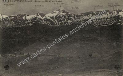 Carte postale ancienne Mandaille — Mandailles-Saint-Julien (Cantal)