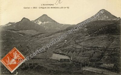 Carte postale ancienne Mandaille — Mandailles-Saint-Julien (Cantal)
