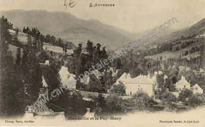 Carte postale ancienne Mandaille — Mandailles-Saint-Julien (Cantal)