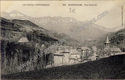 Carte postale ancienne Mandailles — Mandailles-Saint-Julien (Cantal)