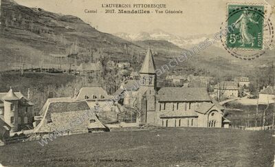 Carte postale ancienne Mandailles — Mandailles-Saint-Julien (Cantal)