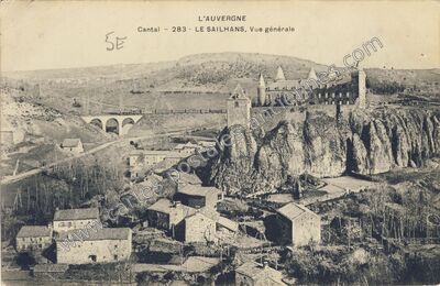 Carte postale ancienne Le Saillans — Marcenat (Cantal)
