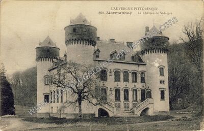 Carte postale ancienne Chateau de Sedaiges — Marmanhac (Cantal)