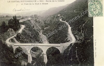 Carte postale ancienne La Clidellle — Menet (Cantal)