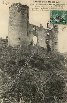 Carte postale ancienne Aurouze — Molompize (Cantal)