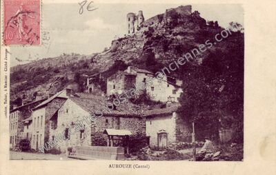 Carte postale ancienne Aurouze — Molompize (Cantal)