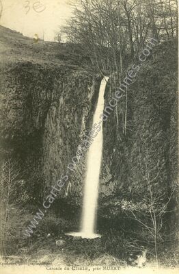 Carte postale ancienne Cascade du Chela — Murat (Cantal)