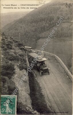 Carte postale ancienne Lanau — Neuvéglise (Cantal)