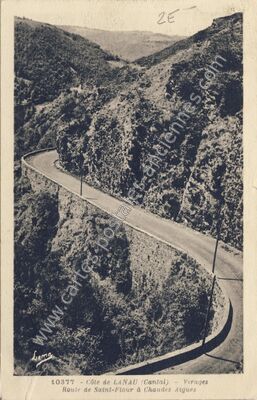 Carte postale ancienne Lanau — Neuvéglise (Cantal)