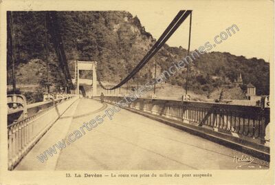 Carte postale ancienne La Deveze — Paulhenc (Cantal)