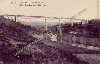 Carte postale ancienne Ribeyres — Pers (Cantal)