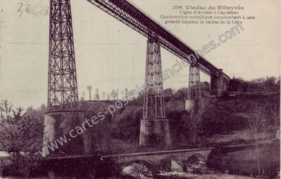 Carte postale ancienne Ribeyres — Pers (Cantal)
