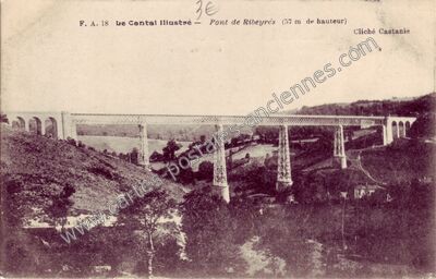 Carte postale ancienne Ribeyres — Pers (Cantal)