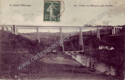Carte postale ancienne Ribeyres — Pers (Cantal)