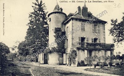 Carte postale ancienne La Deveze — Quézac (Cantal)