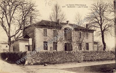 Carte postale ancienne Le Cantal Pittoresque - Les Écoles — Quézac (Cantal)