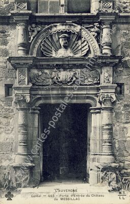 Carte postale ancienne Chateau de Messillac — Raulhac (Cantal)
