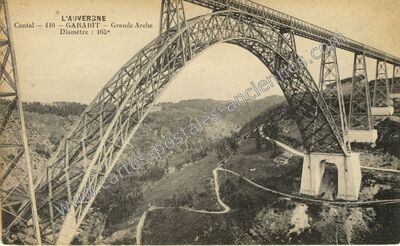 Carte postale ancienne Garabit — Ruynes-en-Margeride (Cantal)