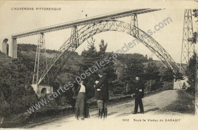 Carte postale ancienne Garabit — Ruynes-en-Margeride (Cantal)