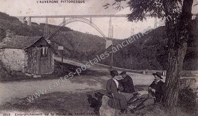 Carte postale ancienne Garabit — Ruynes-en-Margeride (Cantal)
