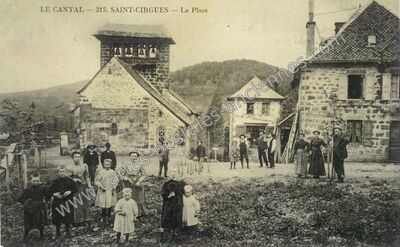Carte postale ancienne St Cirgues — Saint-Cirgues-de-Jordanne (Cantal)