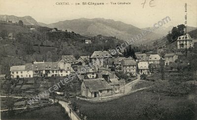 Carte postale ancienne St Cirgues — Saint-Cirgues-de-Jordanne (Cantal)