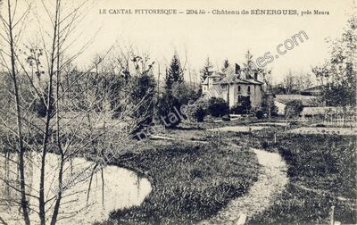 Carte postale ancienne Chateau de Senergues — Saint-Étienne-de-Maurs (Cantal)
