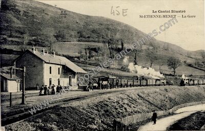 Carte postale ancienne St Etienne Menet — Saint-Étienne-de-Chomeil (Cantal)