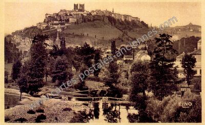 Carte postale ancienne St Flour — Saint-Flour (Cantal)