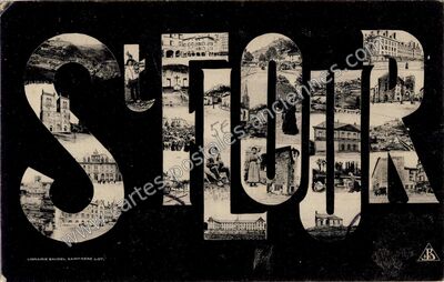Carte postale ancienne St Flour — Saint-Flour (Cantal)