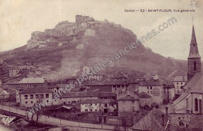 Carte postale ancienne Vue générale — Saint-Flour (Cantal)