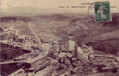 Carte postale ancienne L'Auvergne — Saint-Flour (Cantal)