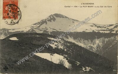 Carte postale ancienne Col de Cere — Saint-Jacques-des-Blats (Cantal)