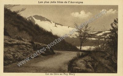 Carte postale ancienne Col de Cere — Saint-Jacques-des-Blats (Cantal)
