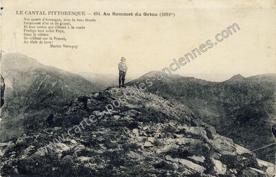Carte postale ancienne Le Puy Griou — Saint-Jacques-des-Blats (Cantal)