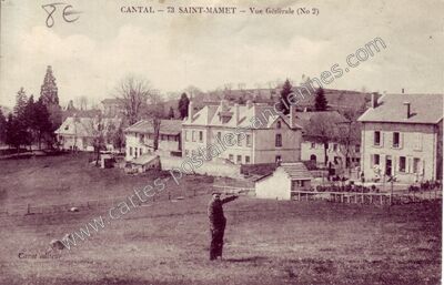 Carte postale ancienne St Mamet — Saint-Mamet-la-Salvetat (Cantal)
