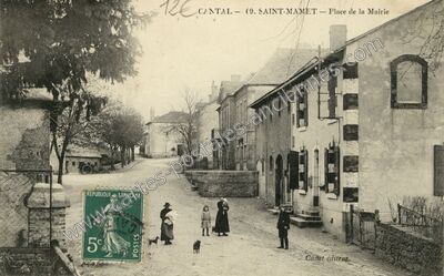 Carte postale ancienne St Mamet — Saint-Mamet-la-Salvetat (Cantal)
