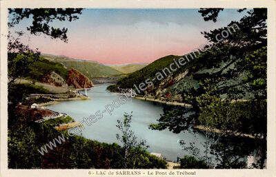 Carte postale ancienne Lac de Sarrans — Sainte-Marie (Cantal)