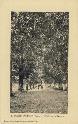 Carte postale ancienne L'Ailée de La Barrière — Saint-Martin-Cantalès (Cantal)