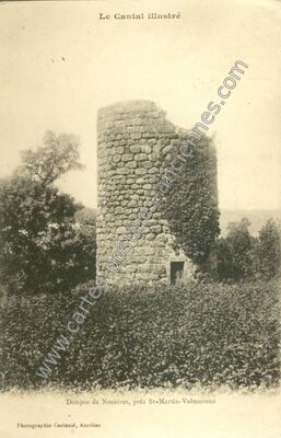 Carte postale ancienne Donjon de Nozieres — Saint-Martin-Valmeroux (Cantal)