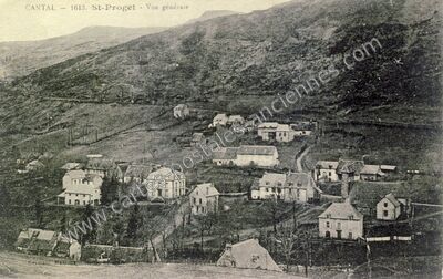 Carte postale ancienne St Projet — Saint-Projet-de-Salers (Cantal)