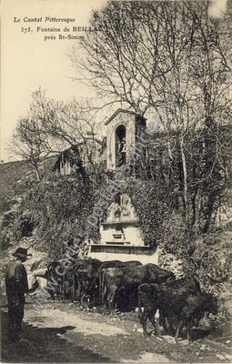 Carte postale ancienne Beillac — Saint-Simon (Cantal)