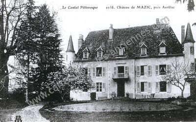 Carte postale ancienne Chateau de Mazic — Saint-Simon (Cantal)