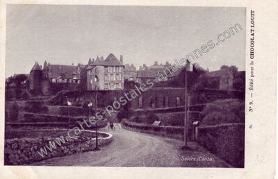 Carte postale ancienne Édité pour le CHOCOLAT-LOUI T — Salers (Cantal)