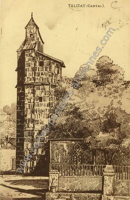 Carte postale ancienne TALIAT — Talizat (Cantal)